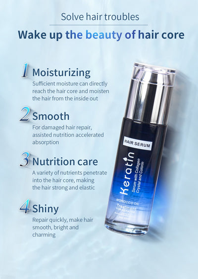 Keratin Hair Serum with Collagen & Morocco Oil