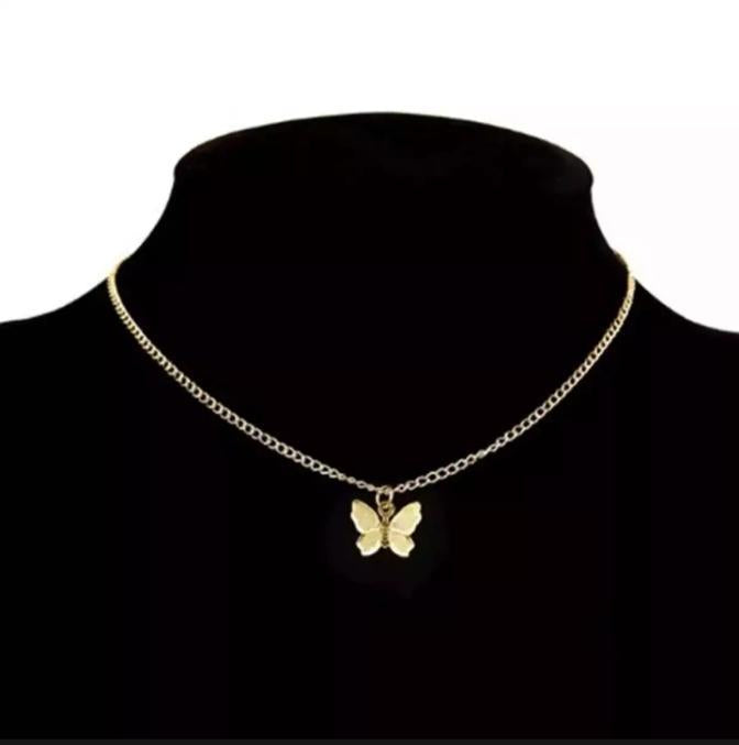 1 Pc Alloy Gold Plated Elegant Butterfly Design Pendant