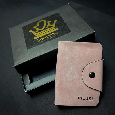 Unisex Synthetic Leather Card Holder