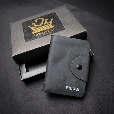 Unisex Synthetic Leather Card Holder