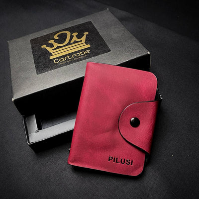 Unisex Synthetic Leather Card Holder